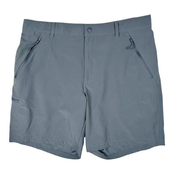 Columbia Performance Grey wicking shorts elastic waist Men's size 38 waist - Picture 1 of 6